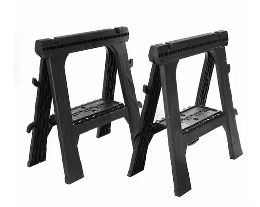 28 in. W x 31 in. H Folding Sawhorse (2-Pack)