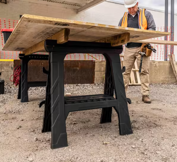 28 in. W x 31 in. H Folding Sawhorse (2-Pack)