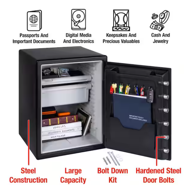 SentrySafe 2.0 cu. ft. Fireproof and Waterproof Safe with Touchscreen Combination Lock