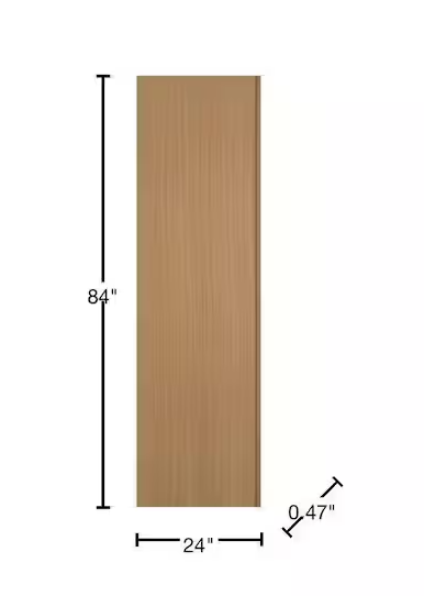 Hampton Bay Avondale/Leyton 24 in. W x 84 in. H Refrigerator End Panel in White Oak