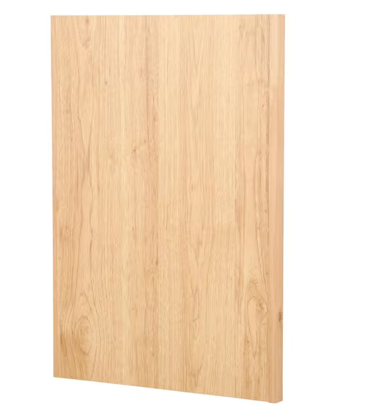 Hampton Bay Hampton 24 in. W x 1.5 in. D x 34.5 in. H Kitchen Cabinet Dishwasher End Panel in Natural Hickory