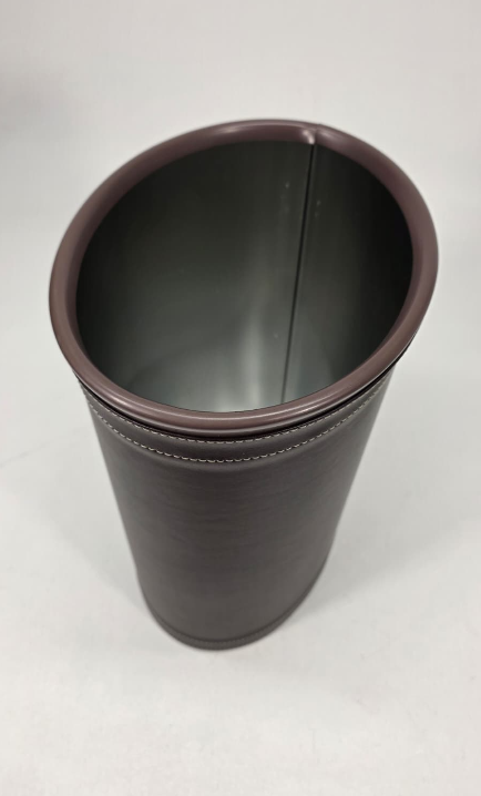 Stitch Chocolate 13 Qt. Oval Waste Basket