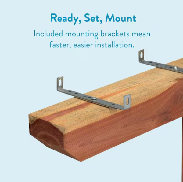 Cedar Deluxe, Drive-In, Crossarm, Mailbox Post Kit, Natural