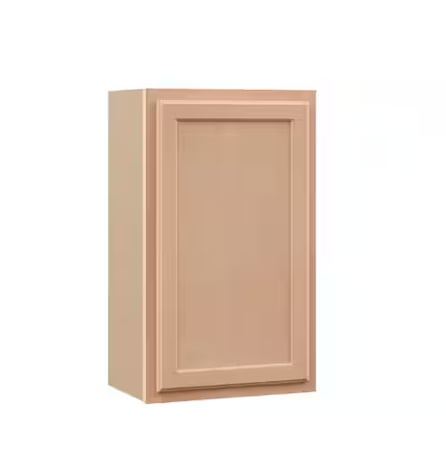 Recessed Panel 18 in. W x 12 in. D x 30 in. H Assembled Wall Kitchen Cabinet in Unfinished
