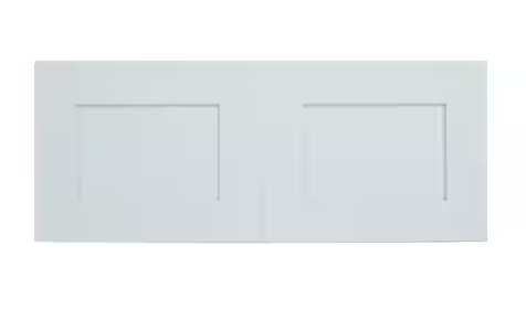 Everest 30 in. W x 12 in. D x 18 in. H Ready to Assemble Shaker Wall Bridge Kitchen Cabinet Door in White