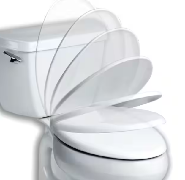 BEMIS NextStep2 Elongated Children's Potty Training Enameled Wood with Plastic Child Seat Toilet Seat in Bone