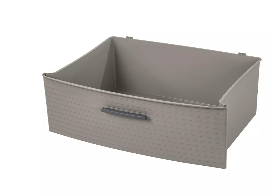 3 Drawer Wide Tower Dark Gray - Brightroom™