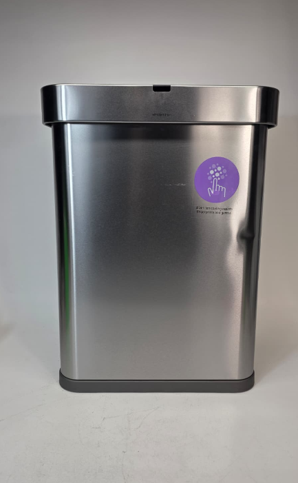 simplehuman 58 Liter / 15.3 Gallon Voice Motion Sensor Auto Trash Can