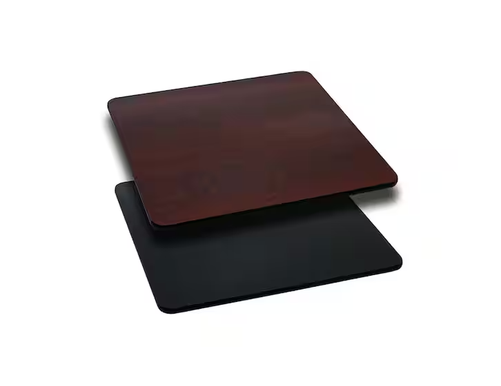 Carnegy Avenue Glenbrook 24 in. Black or Mahogany Reversible Laminate Square Table Top