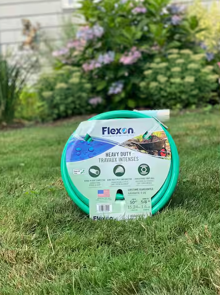 Flexon 5/8 in. Dia. x 100 ft. Heavy Duty Water Hose