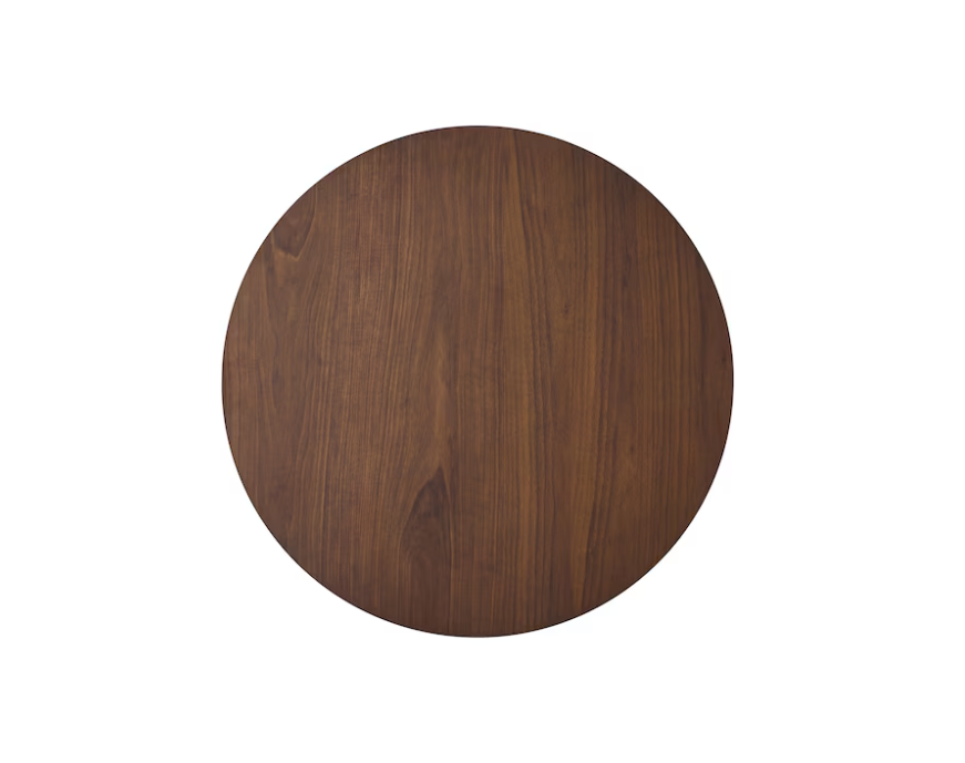 LOVMOR Wood Counter Height Round Dining Table Brown