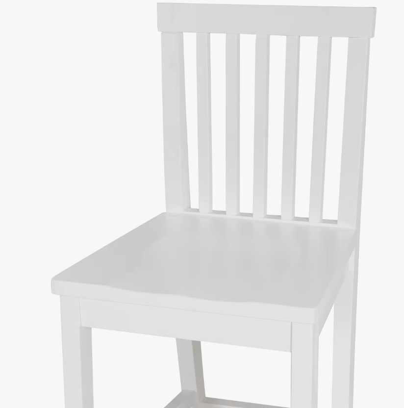 StyleWell 39 in. Cedarville White Wood (Set of 2) Counter Stools with Back