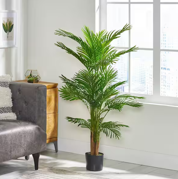 Noble House Gilliam 4 ft. Green Artificial Palm Tree