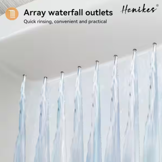 Hanikes 1.0 GPF Urinal with Siphon Jet Flush Action in. White
