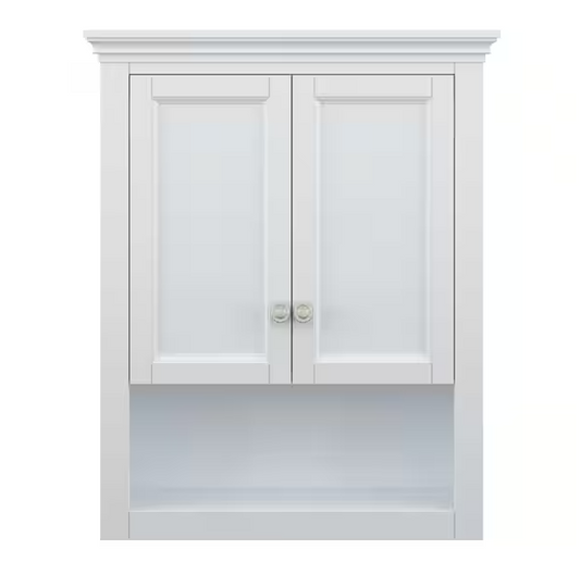 Home Decorators Collection Lamport 26 in. W x 8 in. D x 32 in. H Bathroom Storage Wall Cabinet in White