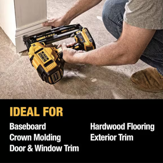 DEWALT 20V MAX XR 16-Gauge Electric Cordless Angled Finishing Nailer Kit