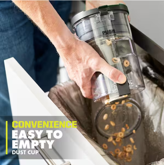 RYOBI ONE+ 18V Cordless Stick Vacuum Cleaner Kit with 4.0 Ah Battery and Charger
