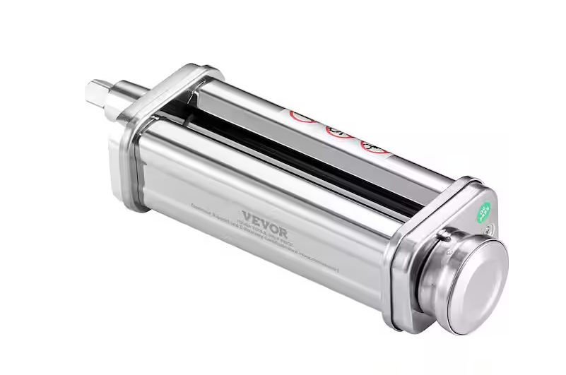 VEVOR Stainless Steel Pasta Roller Cutter Attachment KitchenAid Stand Mixer 8 Adjustable Thickness Knob Pasta Maker (1-Pieces)