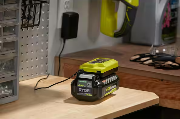 RYOBI 40V Lithium-Ion Charger with USB Port