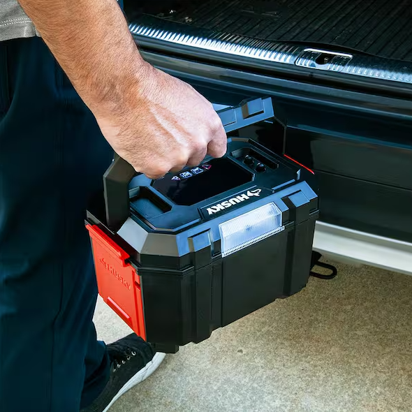 Husky 12-Volt/120-Volt Home & Auto Tire Inflator