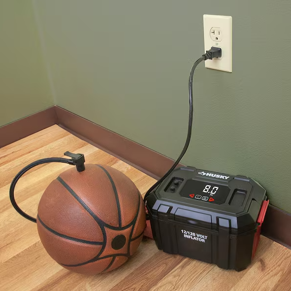 Husky 12-Volt/120-Volt Home & Auto Tire Inflator