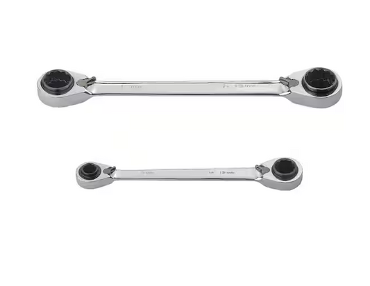 Husky Metric Quad Drive Ratcheting Wrench Set (2-Piece)