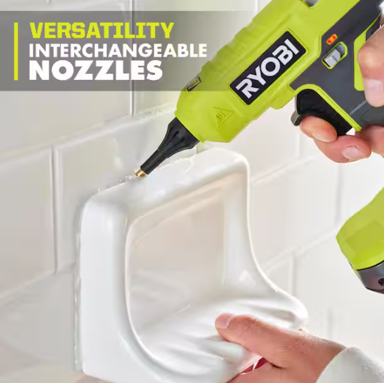 RYOBI ONE+ 18V Cordless Glue Gun (Tool Only) with (3) General Purpose Glue Sticks