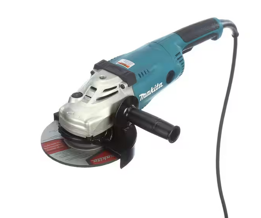Makita 15 Amp 7 in. Corded Angle Grinder with Grinding wheel, Side handle and Wheel Guard