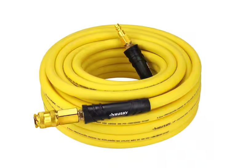 Husky 3/8 in. x 50 ft. Hybrid Air Hose with Coupler