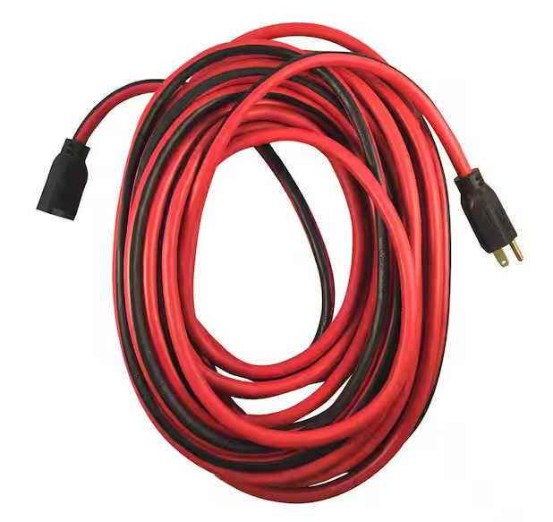 Husky 50 ft. 14/3 Medium Duty Indoor/Outdoor Extension Cord, Red/Black