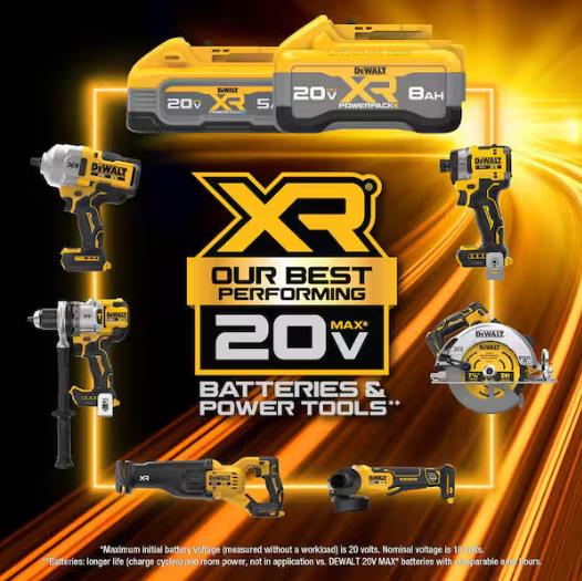 DEWALT 20V MAX XR POWERSTACK Lithium-Ion 5.0Ah Battery