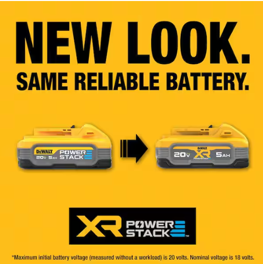 DEWALT 20V MAX XR POWERSTACK Lithium-Ion 5.0Ah Battery