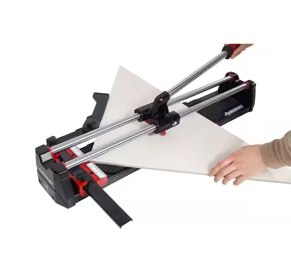 Husky 24 in. Tile Cutter with Tungsten Carbide Blade and Adjustable Gauge