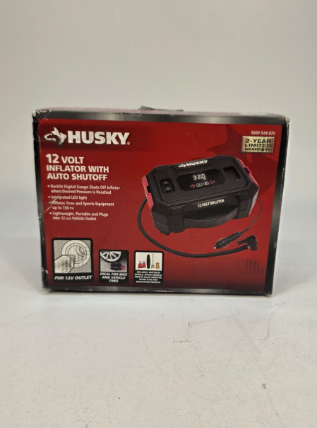 Husky 12 Volt Inflator With Auto Shutoff