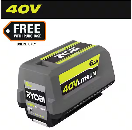 RYOBI 40V Lithium-Ion 6.0 Ah High Capacity Battery