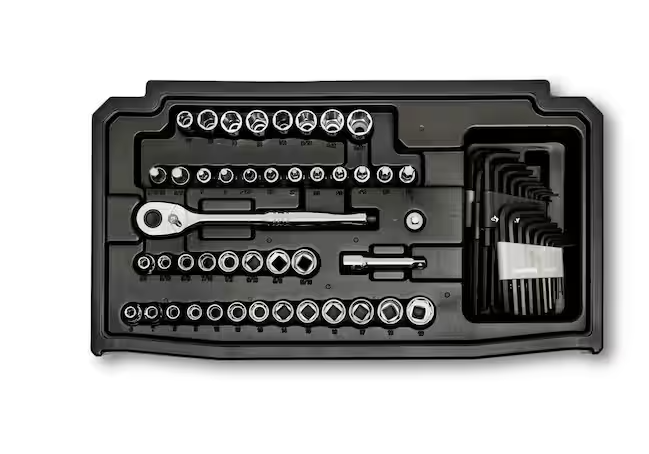 Husky 280-Piece SAE/Metric Mechanics Tool Set with Tool Box