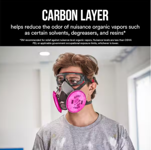 3M 6297 P100 Mold and Lead Paint Removal Reusable Respirator