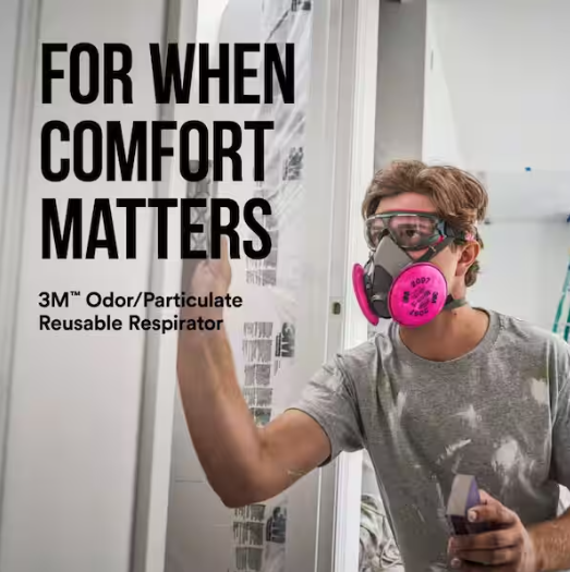 3M 6297 P100 Mold and Lead Paint Removal Reusable Respirator