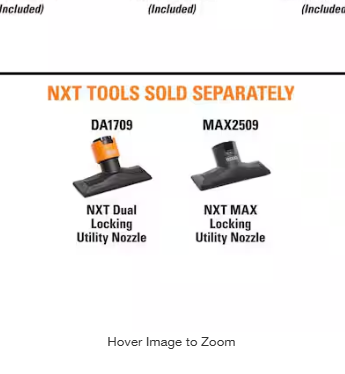 RIDGID NXT Utility Nozzle Shoe Kit with Hard, Soft, Rubber Bristle Attachments for RIDGID NXT Utility Nozzle DA1709 and MAX2509