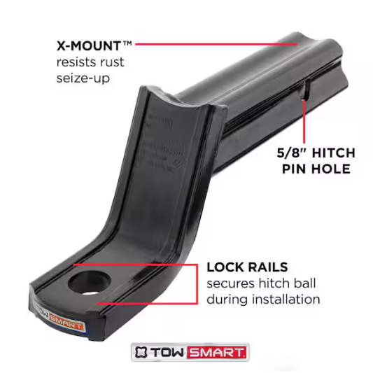 Class 3 5000 lb. "X" Mount Security Kit with 2 in. Ball, 3-1/4 in. Drop x 2 in. Rise Ball Mount
