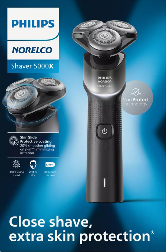 Philips Norelco Series 5000 Wet & Dry Men's Rechargeable Electric Shaver - X5004/84