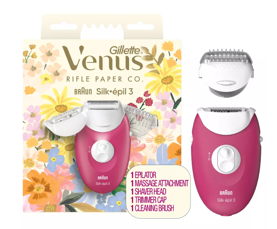 Rifle Paper Co. + Venus Epilator with Shaver & Trimmer Attachments
