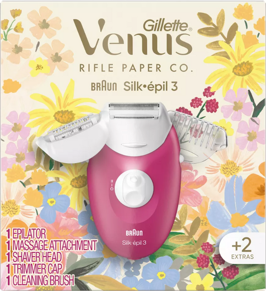 Rifle Paper Co. + Venus Epilator with Shaver & Trimmer Attachments