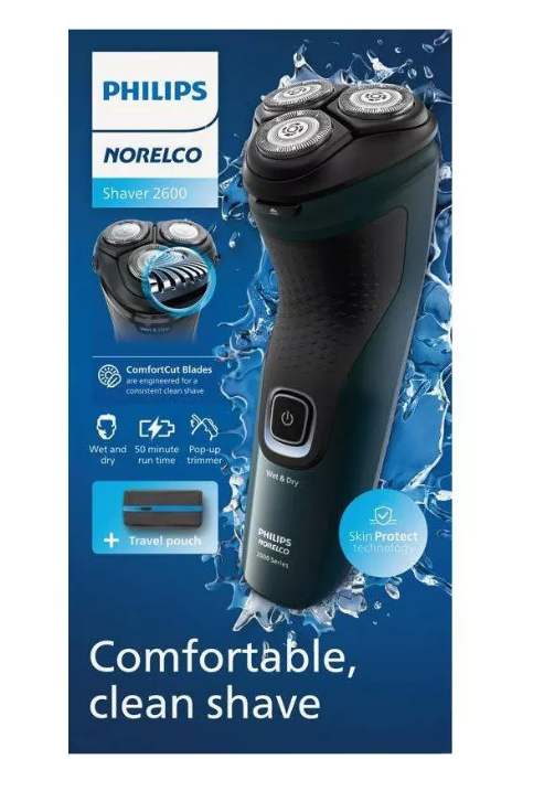 Philips Norelco Wet & Dry Men's Rechargeable Electric Shaver 2600 - X3052/91