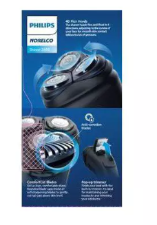 Philips Norelco Wet & Dry Men's Rechargeable Electric Shaver 2600 - X3052/91