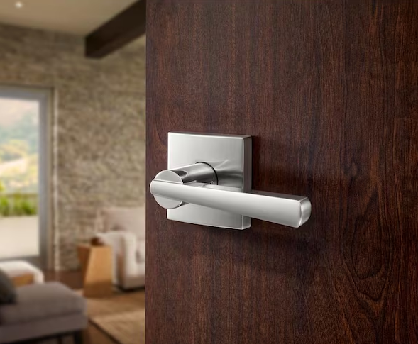 Baldwin Prestige Spyglass Satin Nickel Hall/Closet Door Handle