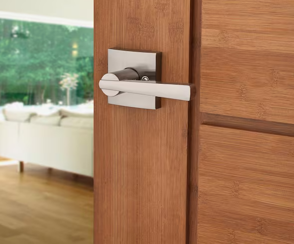 Baldwin Prestige Spyglass Satin Nickel Hall/Closet Door Handle