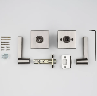 Baldwin Prestige Spyglass Satin Nickel Hall/Closet Door Handle