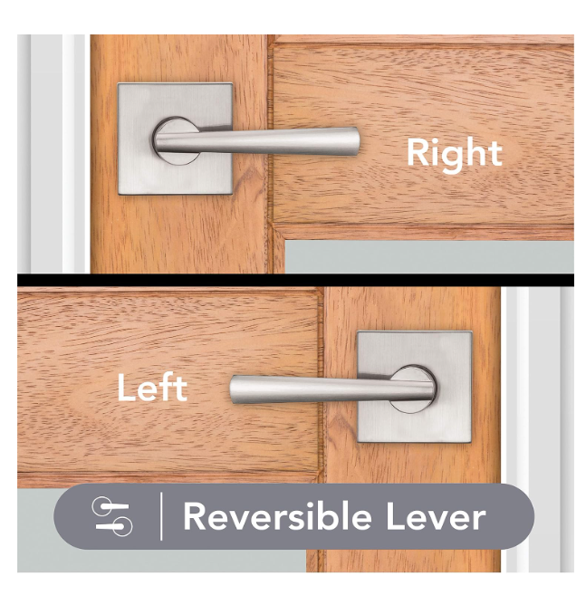 Baldwin Prestige Spyglass Satin Nickel Hall/Closet Door Handle