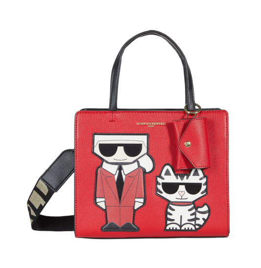 Karl Lagerfeld Paris Maybelle Satchel Crimson/Red